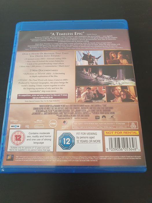 Titanic 2x blu-ray
