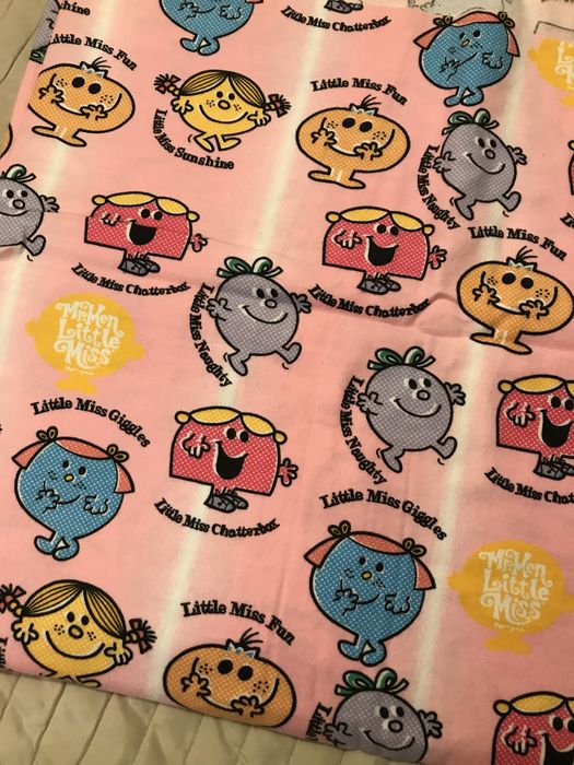 mr men and little miss tkanina