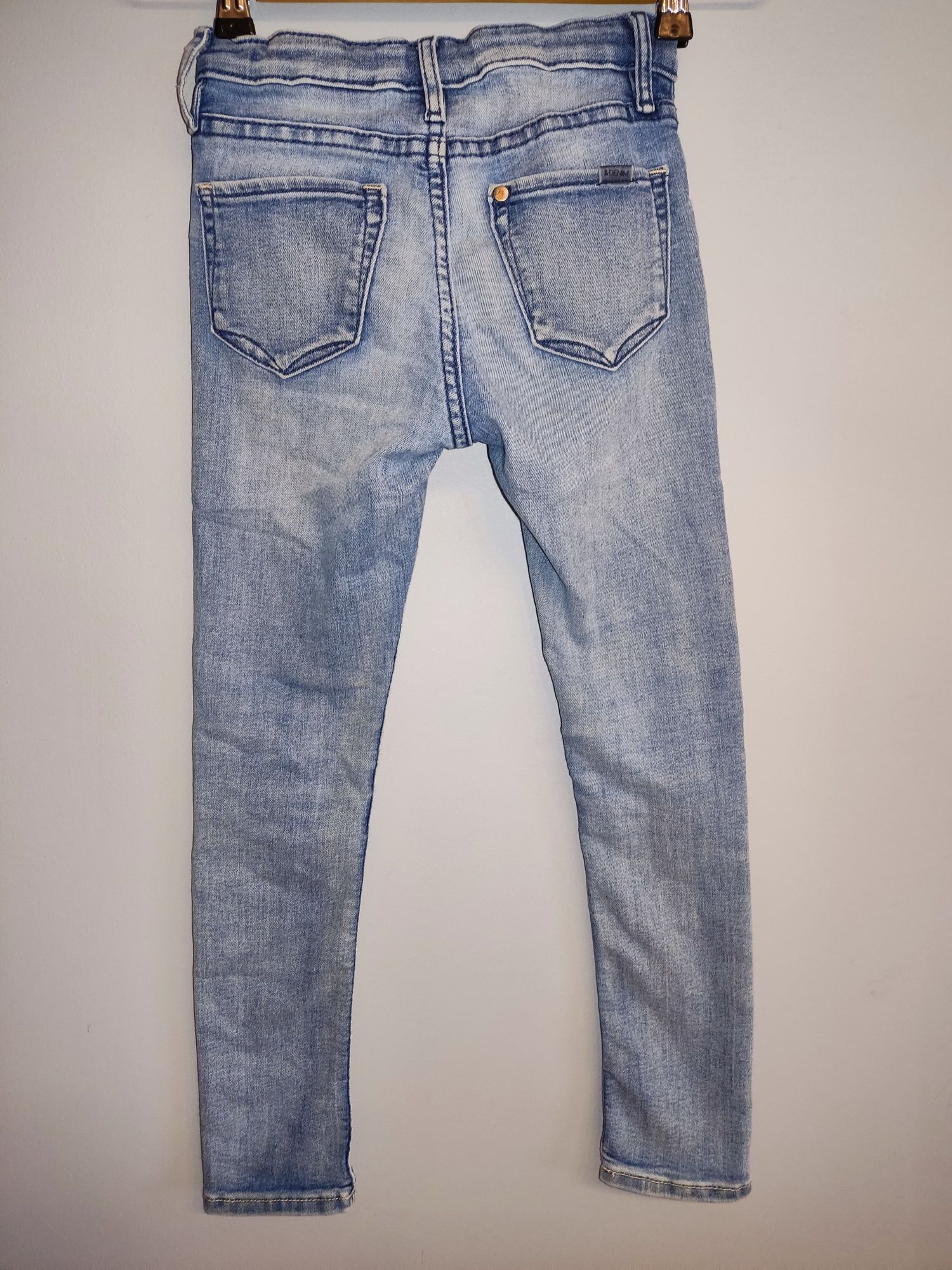 H&M super skinny fit spodnie jeansowe rurki dla dziewczynki r.122