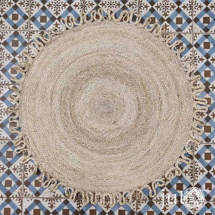 Килим джутовий круглий, діаметр 150 см