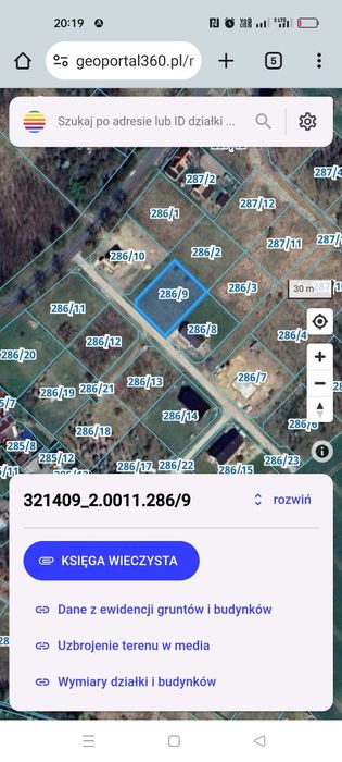 Działka budowlana z warunkami zabudowy