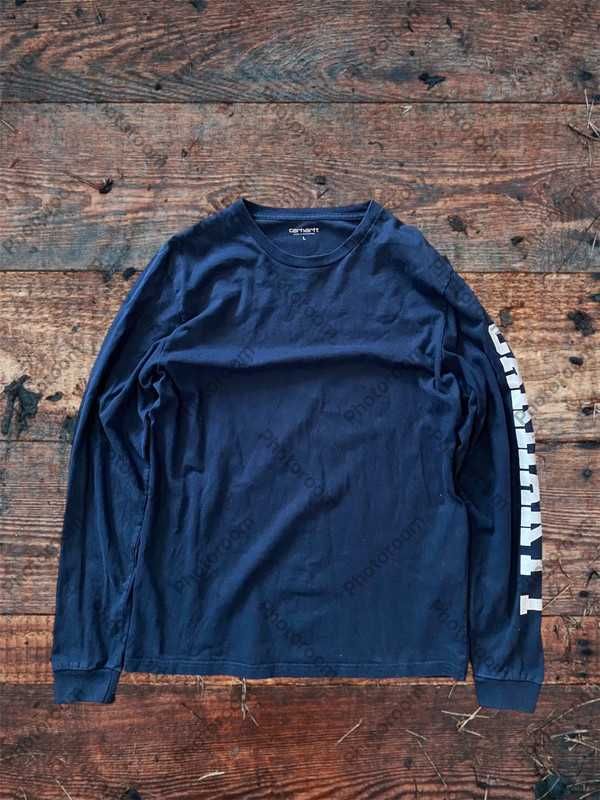 Bluzka, longsleeve Carhartt granatowy navy L streetwear workwear swag