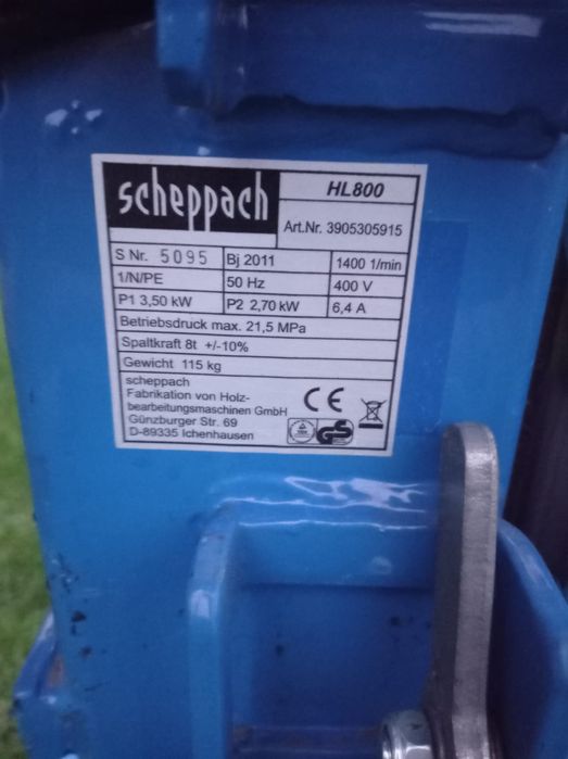 Łuparka do drewna Scheppach 8ton