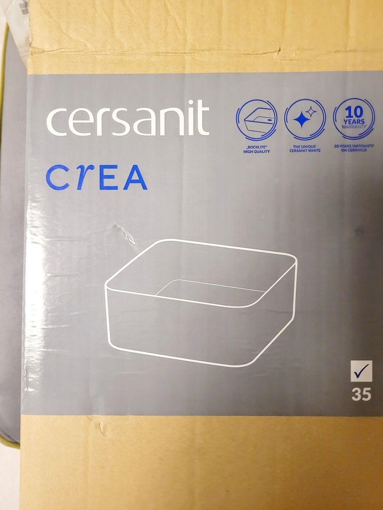 Umywalka nablatowa Cersanit Crea 35x35 cm gratis korek Klik Klakk