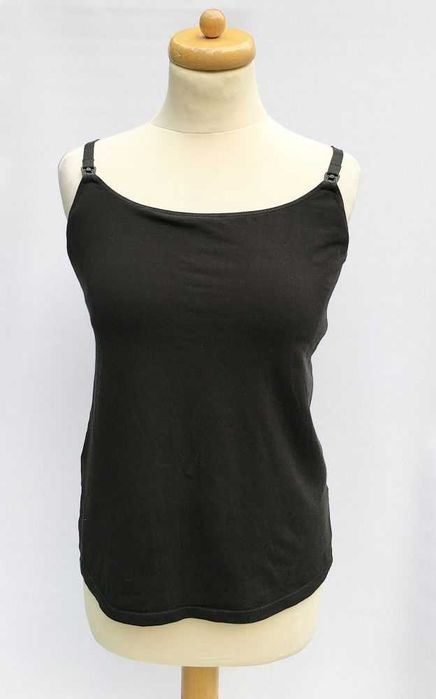 Koszulka Czarna Bluzka H&M Mama S 36 Karmienia