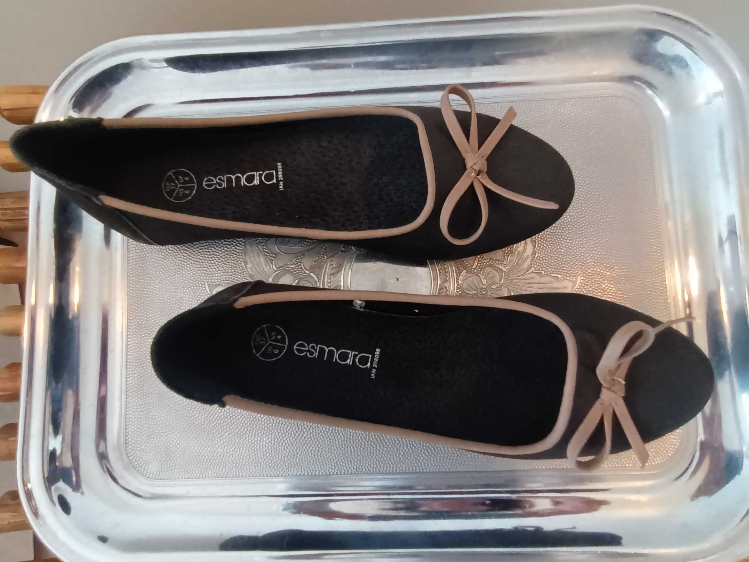 buty pantofelki baletki z naturalnej skóry czekoladowe cudo rozmiar 37