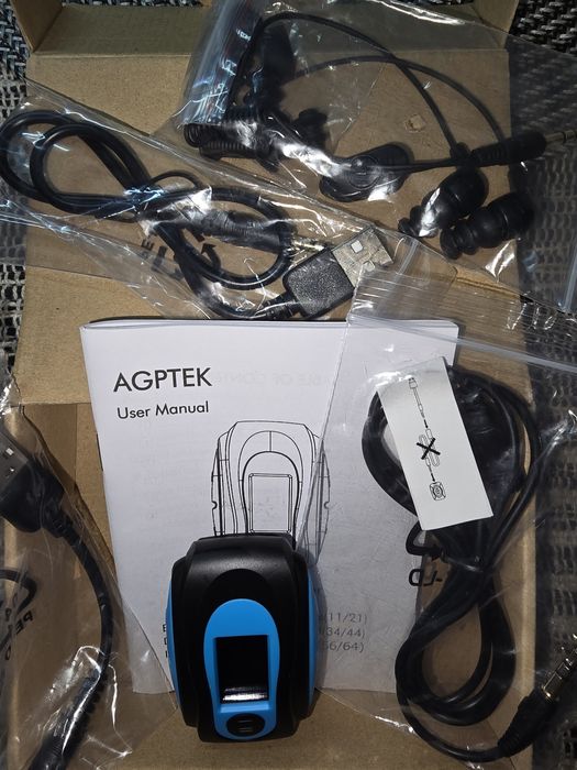 Wodoodporny agptek S07 Klips 8GB Radio Wyświetlacz