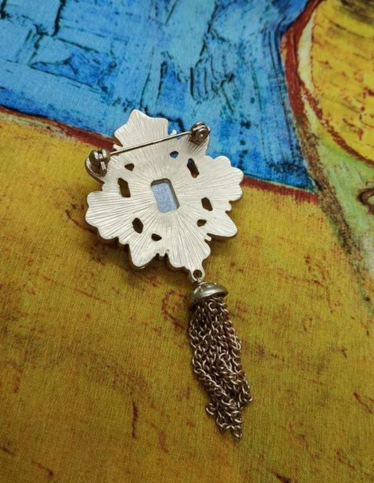 Брошь - Мальтийский крест, многослойная, винтаж