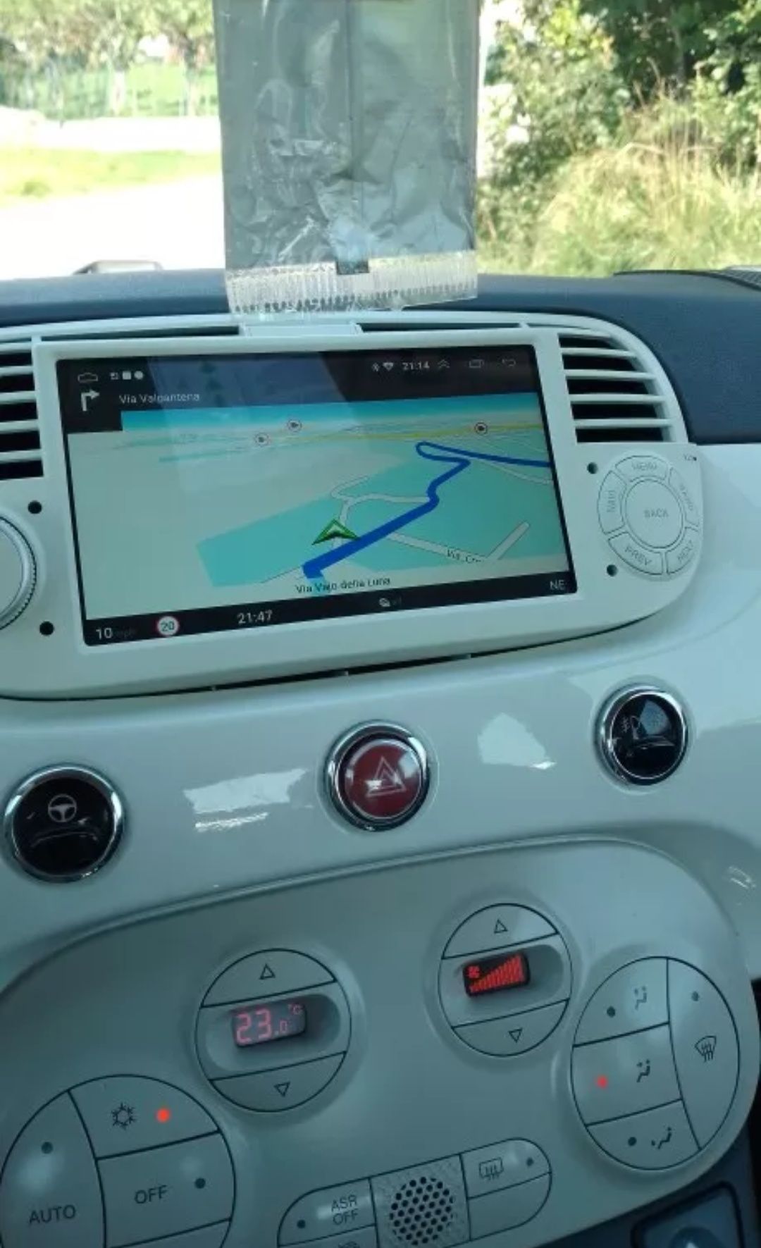 Rádio Android 12 com GPS FIAT 500 (Artigo Novo)
