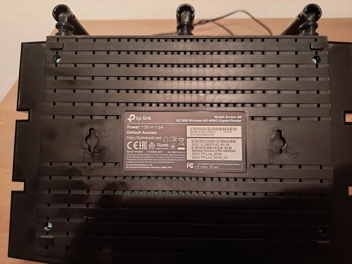 Router tp link archer a9 ac1900