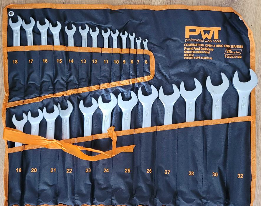 Zestaw kluczy płasko-oczkowych