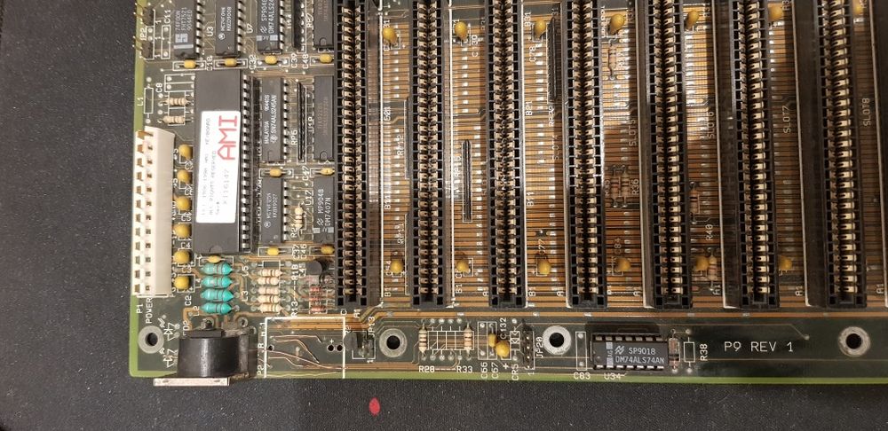 Retro Motherboard 386 com processador 386