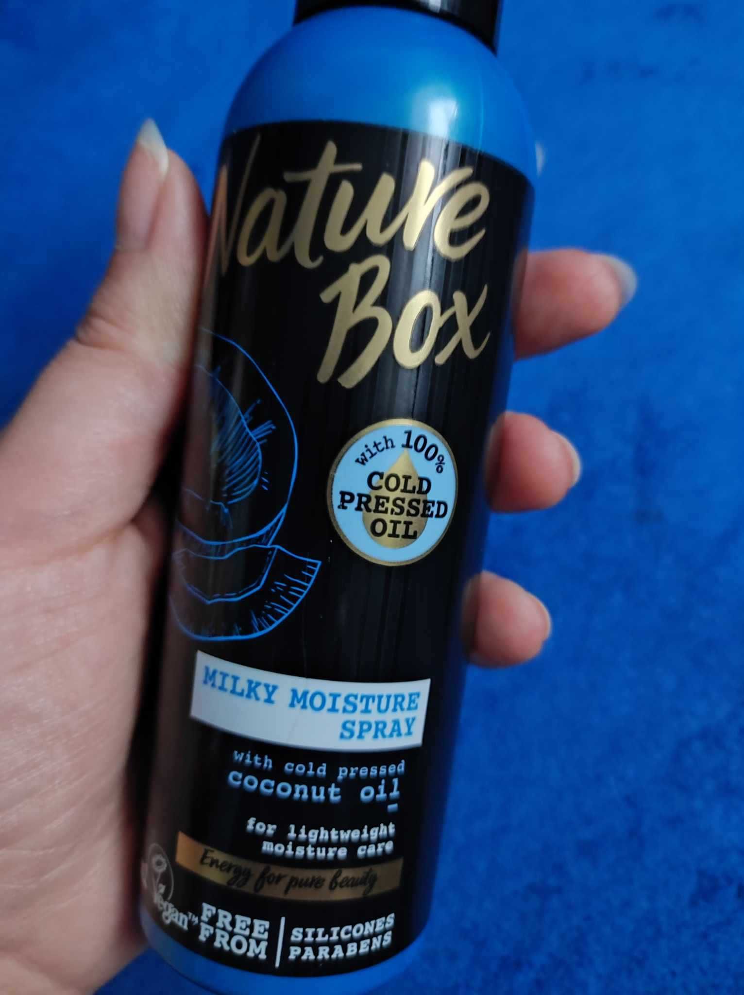 Nawilżający spray do włosów z olejem kokosowym Nature Box