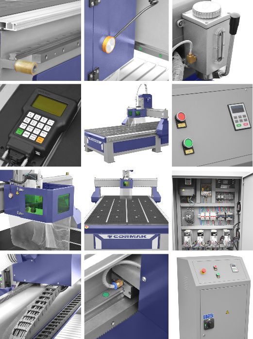 FREZARKA CNC C1325 ploter frezujący 1300x2500 5,5kW + stół hybrydowy