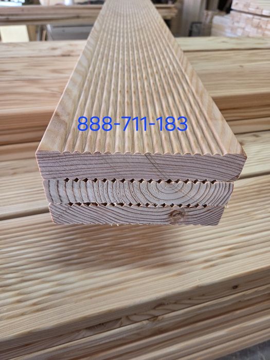 Deska tarasowa modrzewiowa ryflowana gładka 28x150 28x100 Producent !