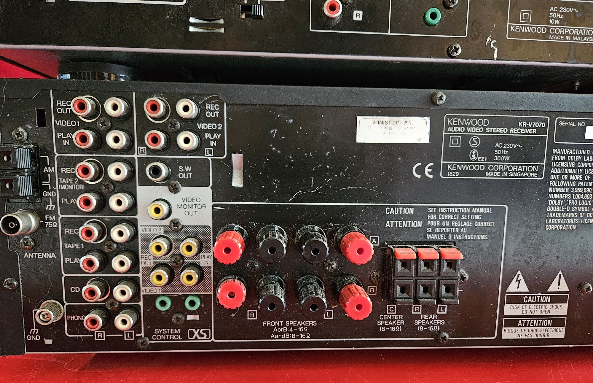 Duża wieża segmentowa Kenwood kr-v7070, kxf-w4010,  dp-1080