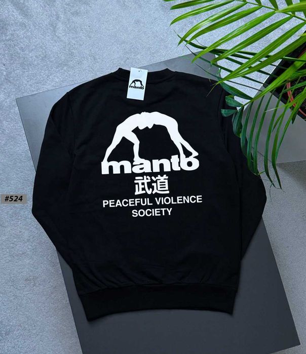 Новый Свитшот MANTO Society Черный › Чоловіча Кофта МАНТО › Биг Лого