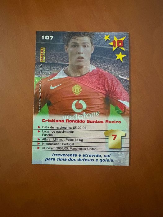 Carta mega craque Cristiano Ronaldo