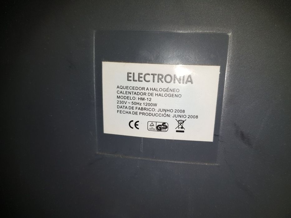 Aquecedor Halogeneo Eletronia Modelo HM12