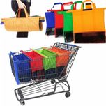 Saco de Compras Reutilizáveis | Conjunto de 4 para Carrinho de Compras