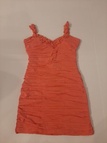 Sukienka mini pomarańcz r. L