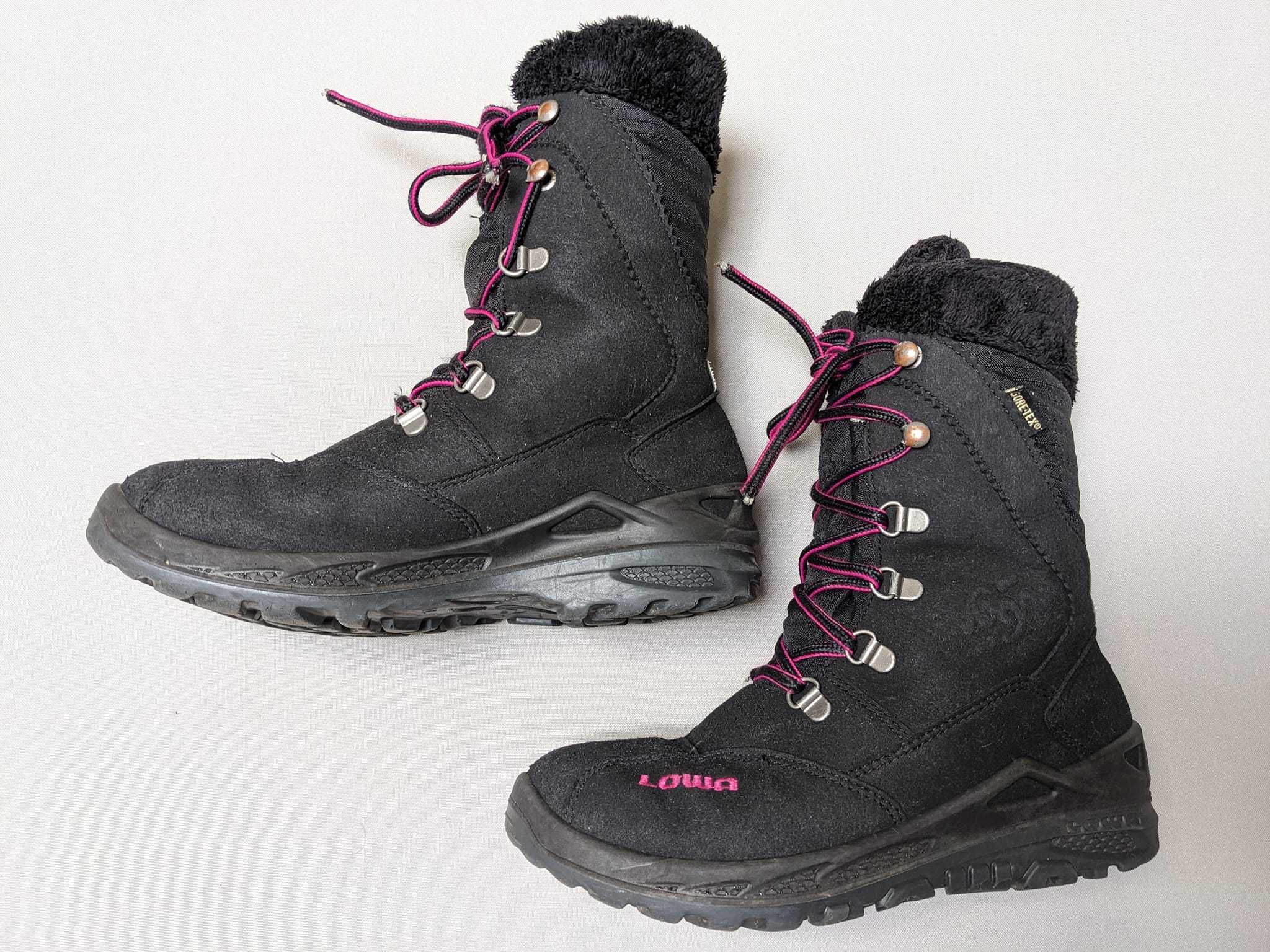 Утеплені Дитячі чобітки LOWA LOLA GORE-tex HI, р 34, устілка - 21.5 см