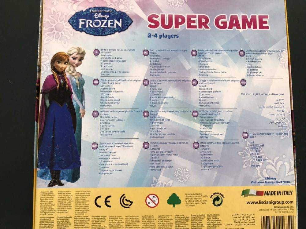 Gra 2 in1, Disney Frozen, Kraina Lodu, Lisciani