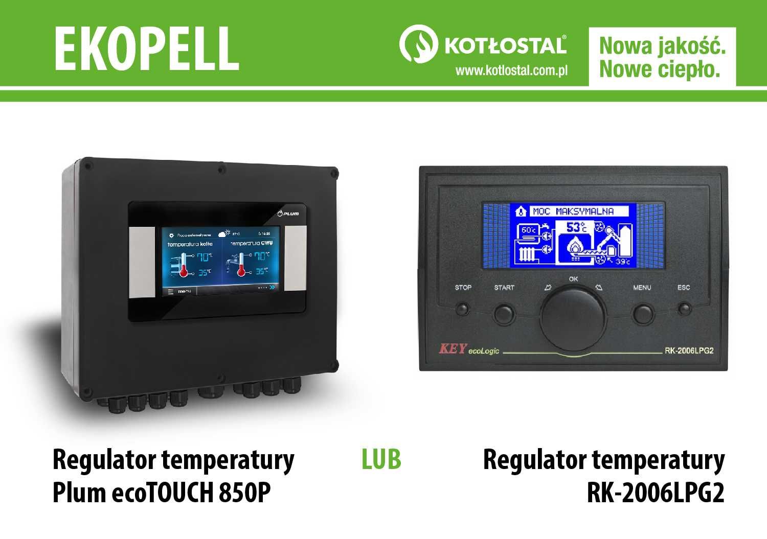 Kocioł EKOPEL moc 75 kW z podajnikiem pelletu