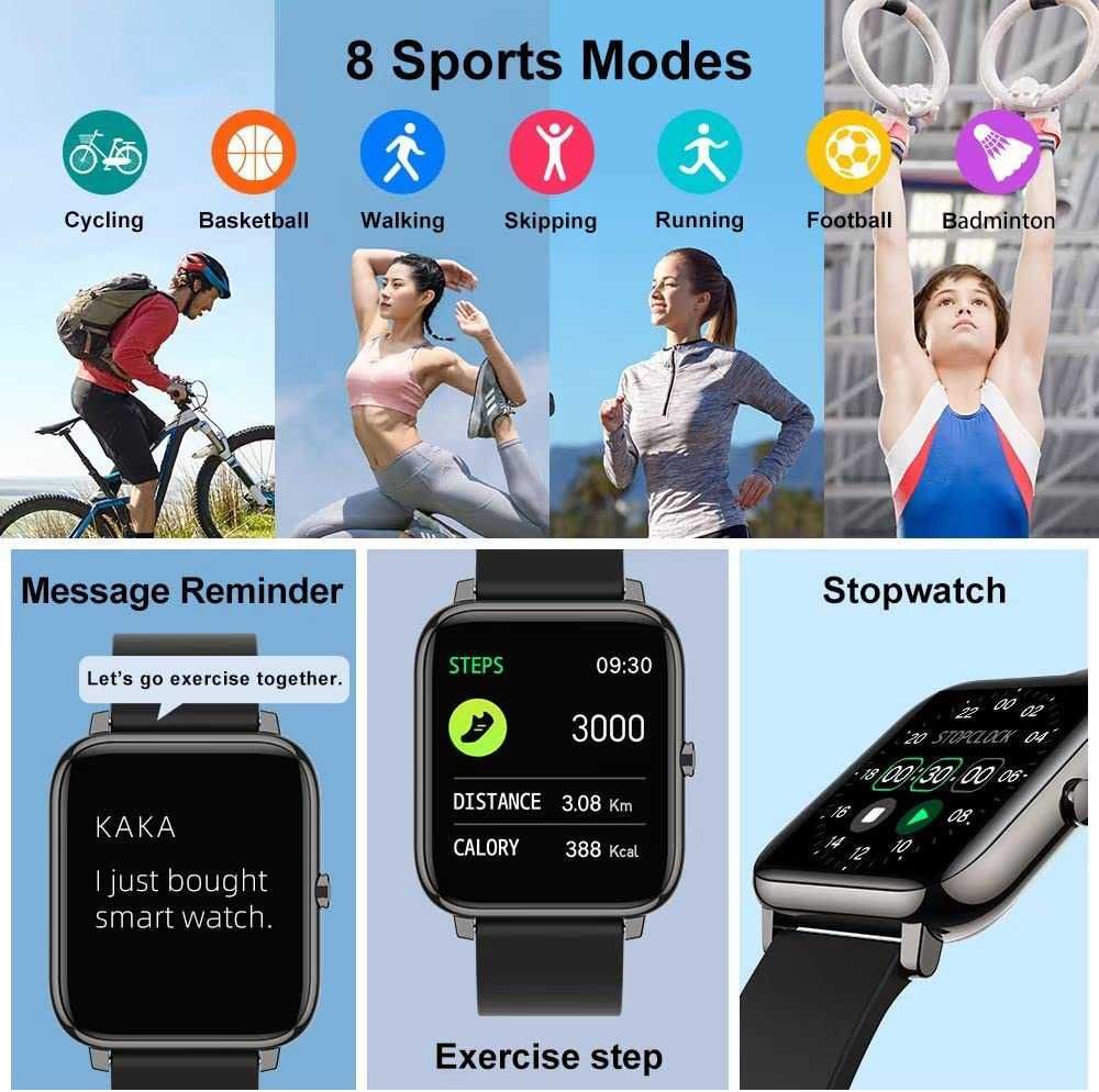 Wielofunkcyjny Zegarek Sportowy SmartWatch Wodoodporny