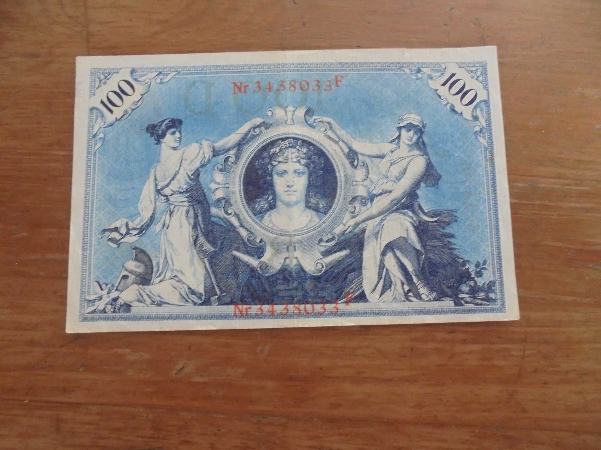 Banknot Niemiecki 100 marek z 1908r [b536]