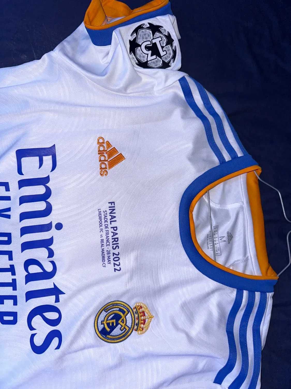 Koszulka Piłkarska Real Madryt Finał UCL 2022, S, M, L, XL, XXL
