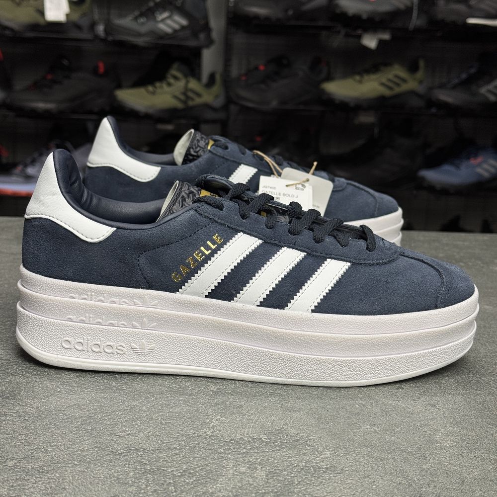 Шкіряні сині кросівки Adidas Gazelle JQ7405 ОРИГІНАЛ 100% 38.5 р