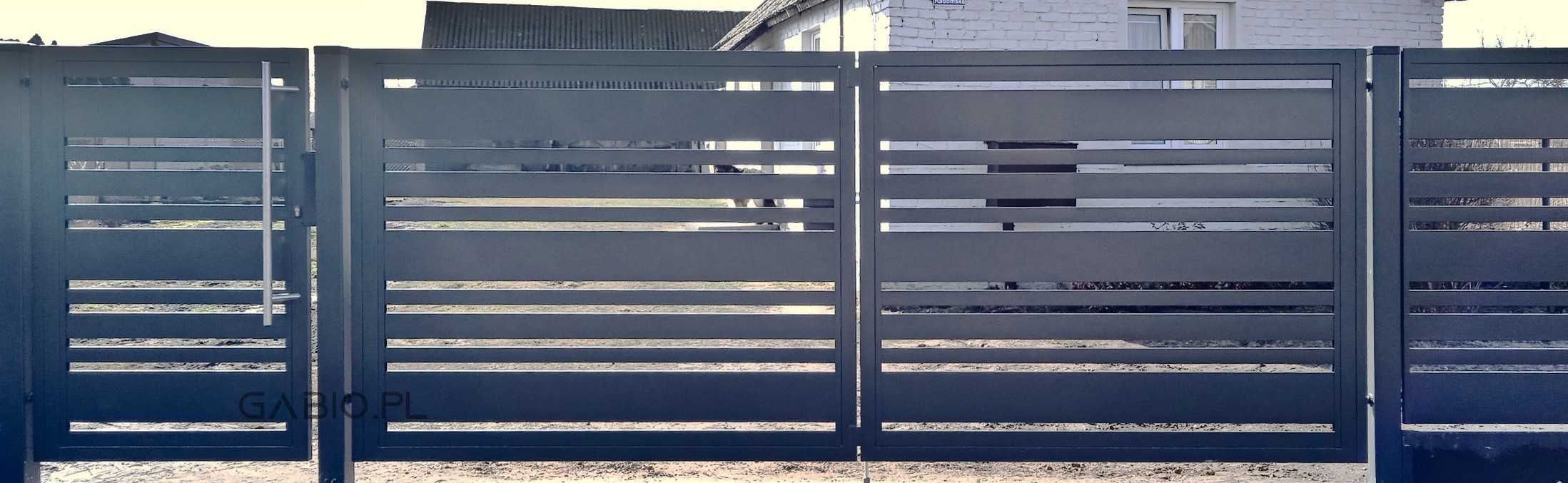 Brama przesuwna palisadowa wys. 1,5/5m - plus inne wys. i dług.