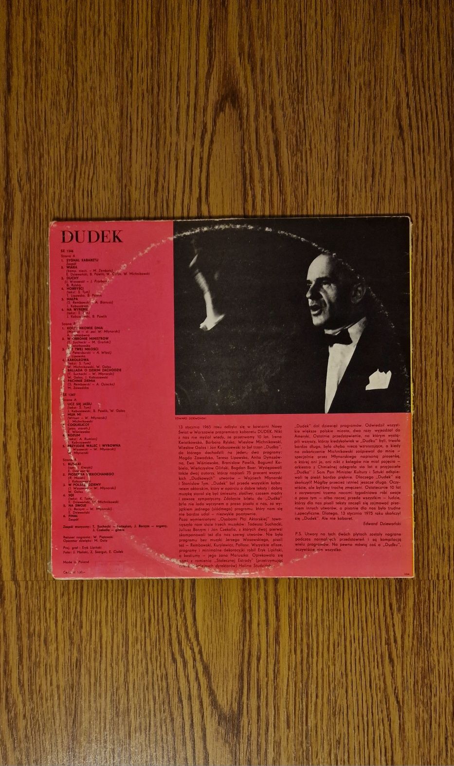 Kabaret Dudek – Upupa Epops Płyta winylowa, vinylowa, gramofon