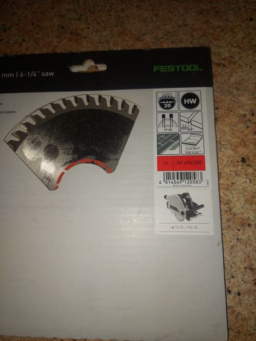 Festool tarcza do zagłębiarki