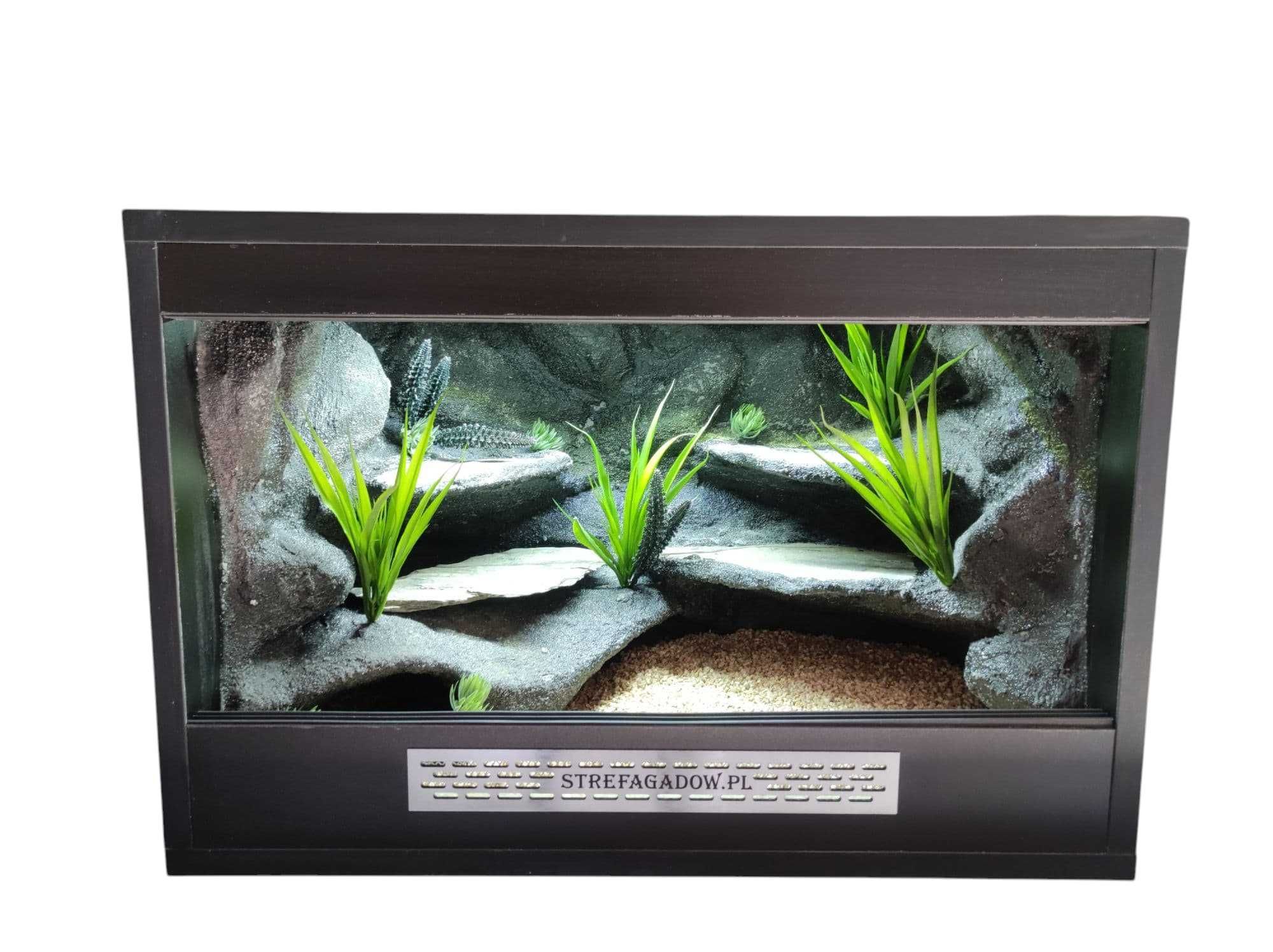 Terrarium pustynne nr710 60/40/40 dla gekona lamparciego DOSTĘPNE