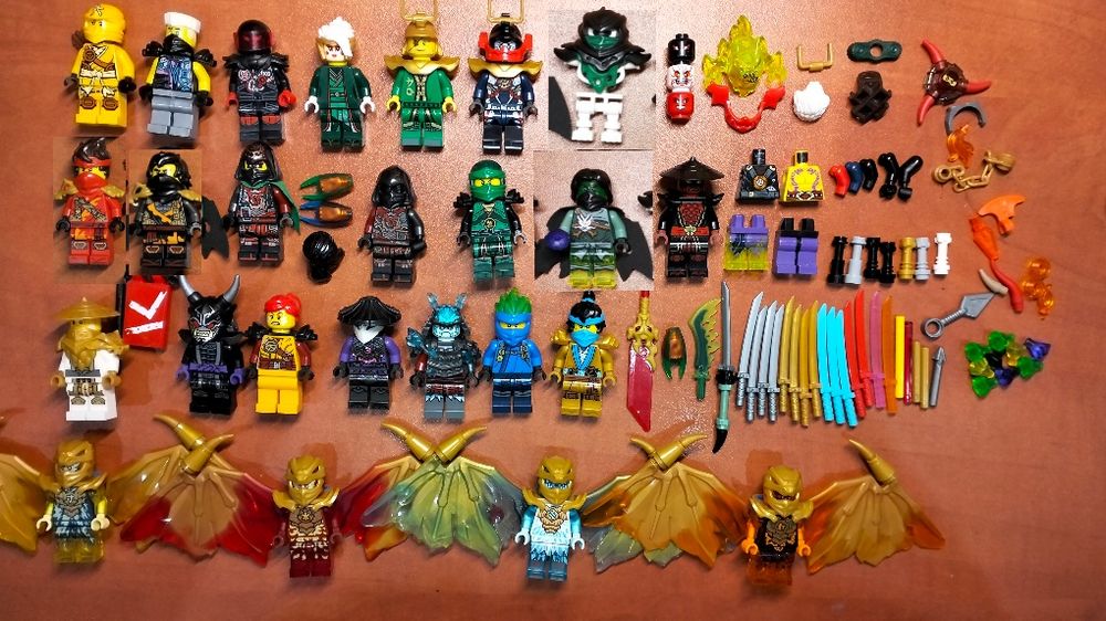 Lego Ninjago original лего ніндзяго оригінал мініфігурки аксесуари