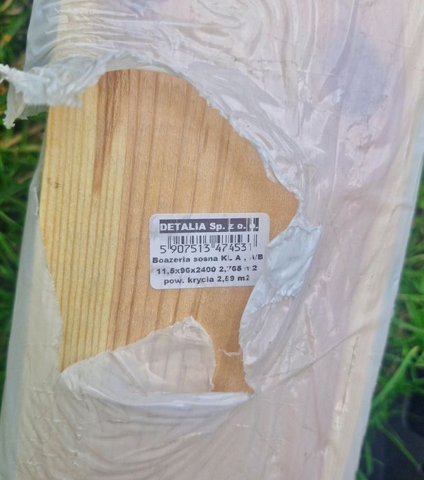 LITA boazeria sosnowa panel 2,5 m2, nowe drewno, wykończenie wnętrz