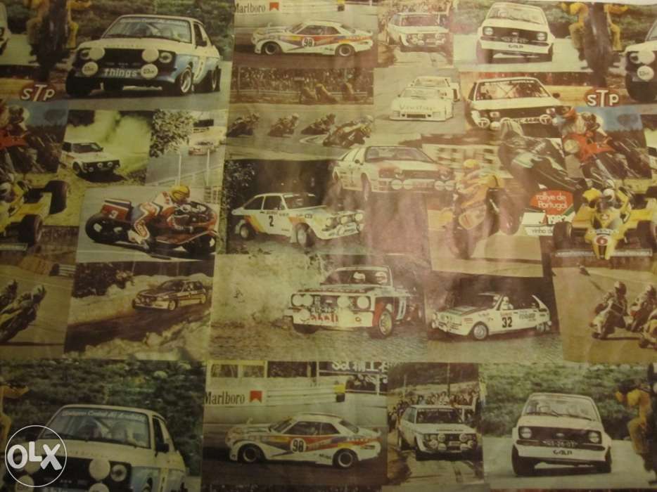 Posters antigos Rallye e F 1