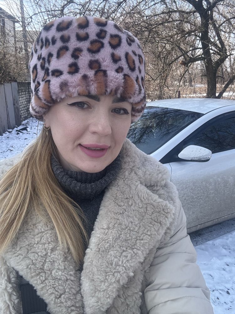 Шапка зимова жіноча штучне хутро