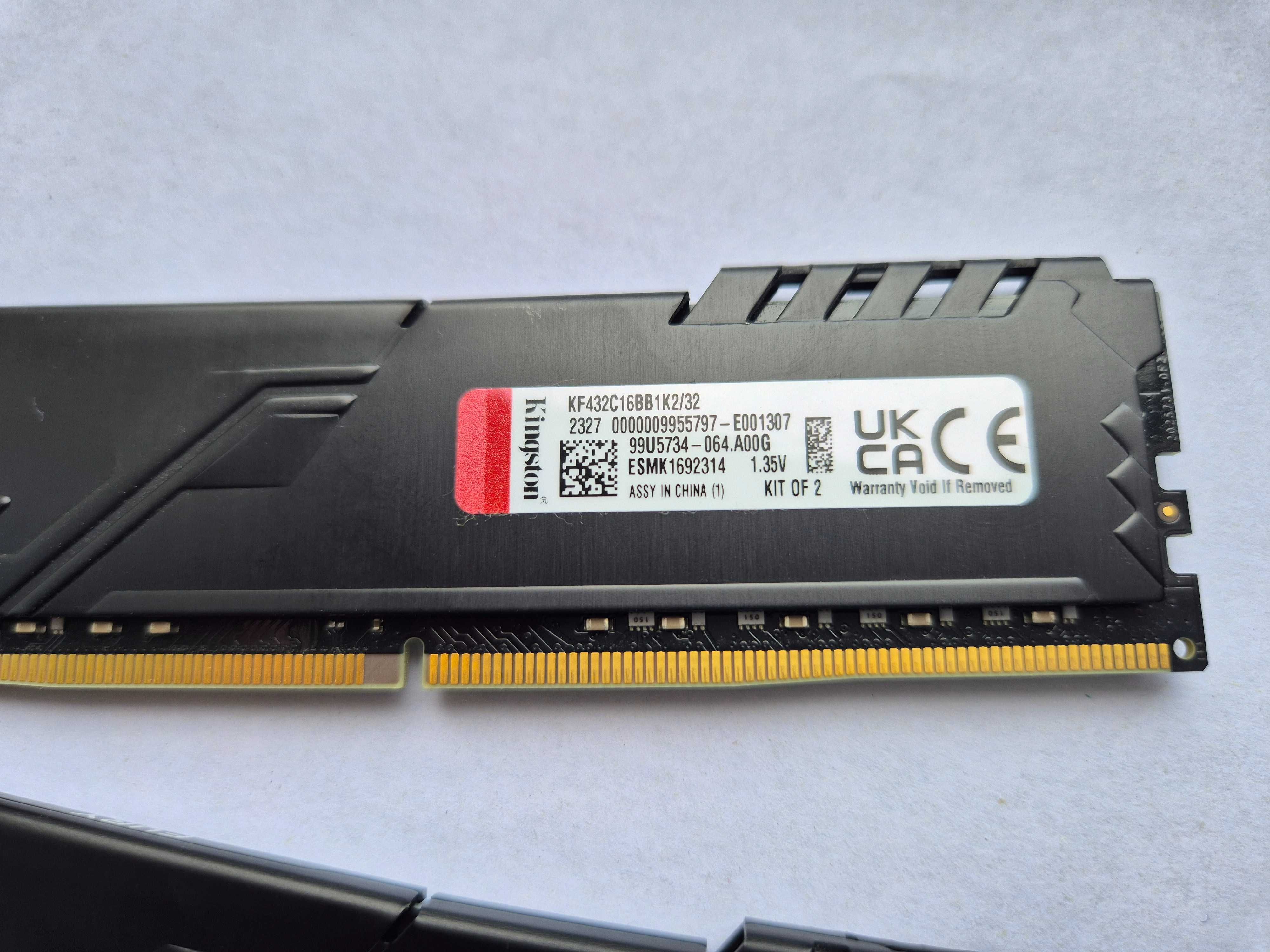 Pamięć RAM Kingston Fury Beast 32GB (2x 16GB DDR4)  *BDB* STAN!
