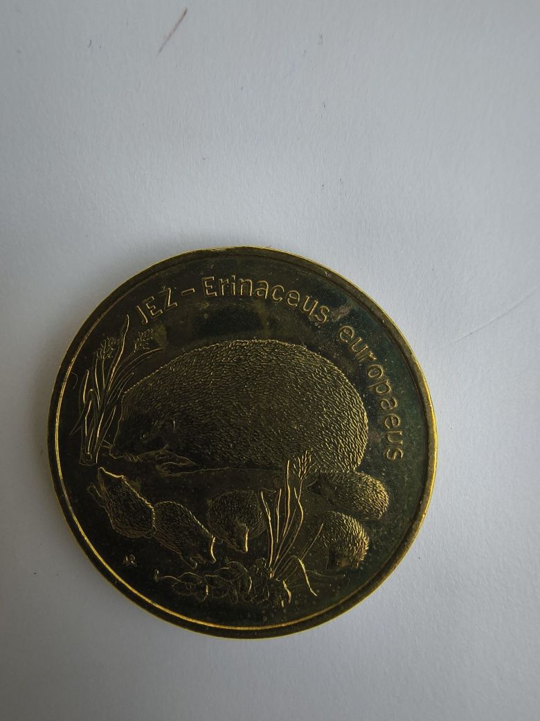 2 złote 1996 rok jeż