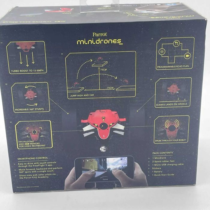 Parrot Mini Drones Max Jumping Race Drone Vermelho
