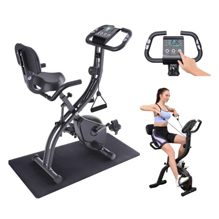 Rower Treningowy Sportneer Składany 16 Poziomów Magnetyczny Do Domu