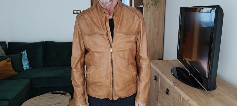 Skórzana kurtka Massimo Dutti