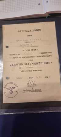 Nadanie odznaki za rany Puławy Wehrmacht 3 Rzesza