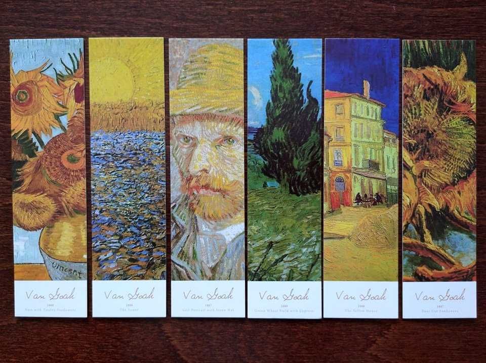 Zakładka do książki Papierowa Malarz3 Van Gogh 6 szt