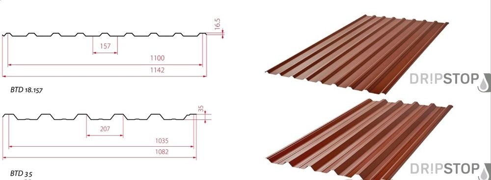 Blacha Trapezowa T18 Ultramat Antykondensat Filc