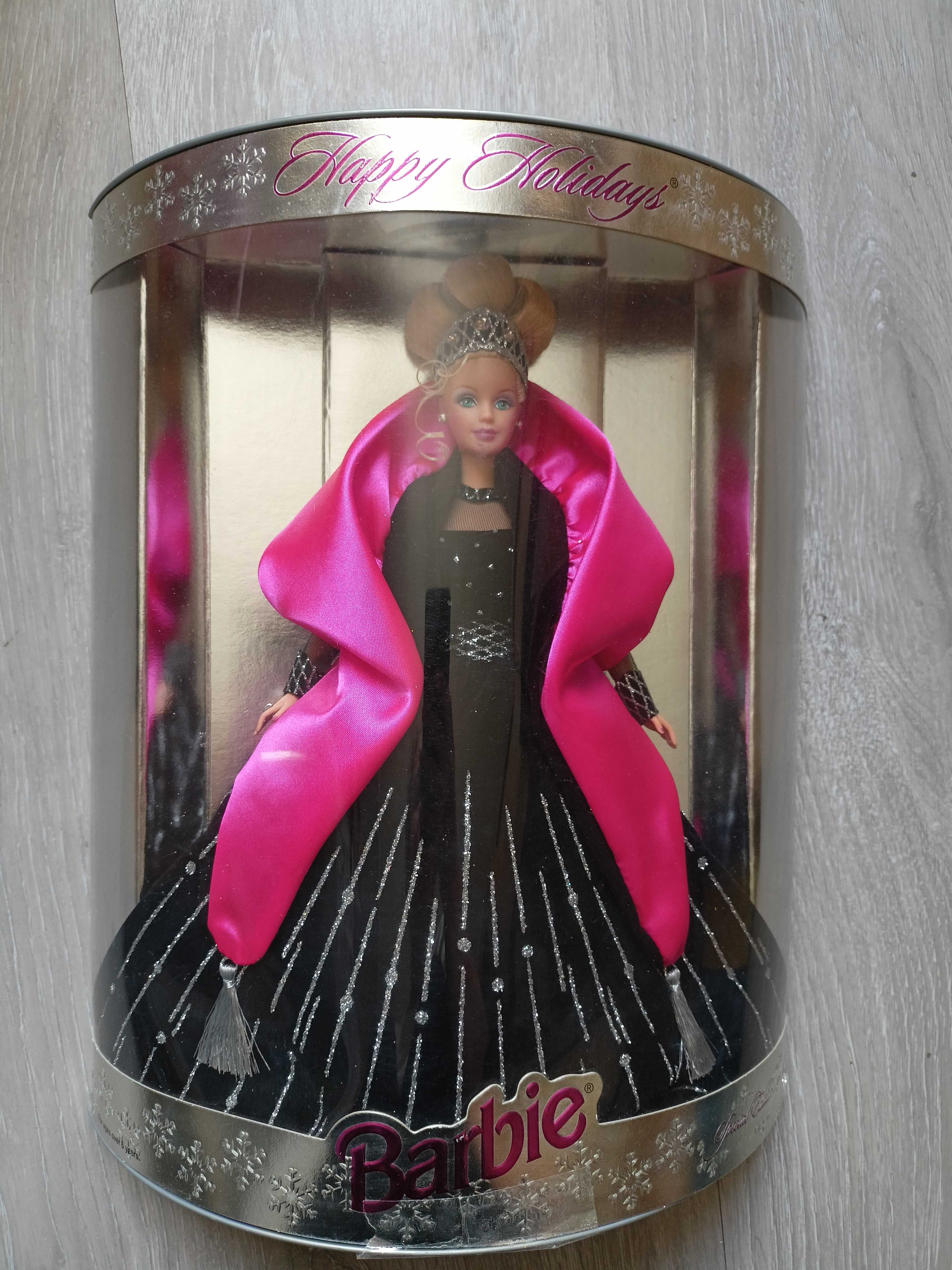 Lalka Barbie Happy Holidays z 1998 r. Mattel Mackie face