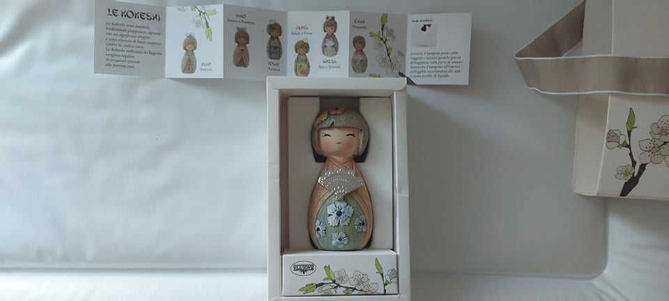 Peça decorativa Kokeshi Bagutta